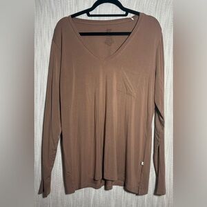 Bamboo V-Neck Long Sleeve Shirt